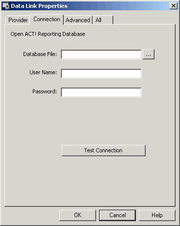 How to Create an OLE DB 2.0 Connection in Act!
