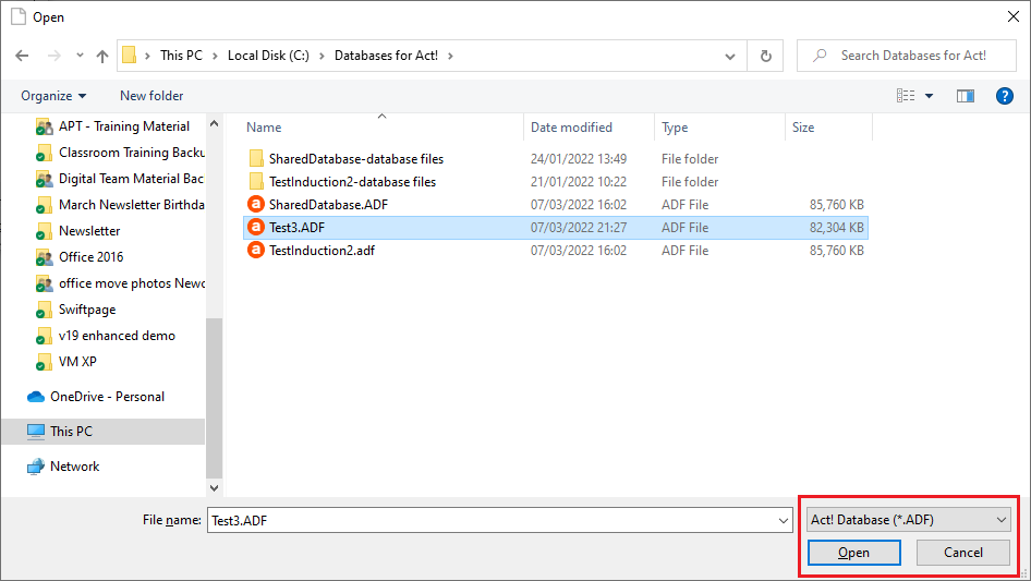 How do I restore a database from a .BAK file?