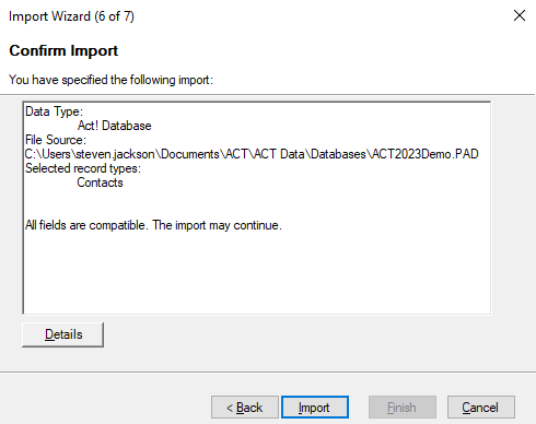 How To Import or Export Contact Data From an Existing Act! Database ...