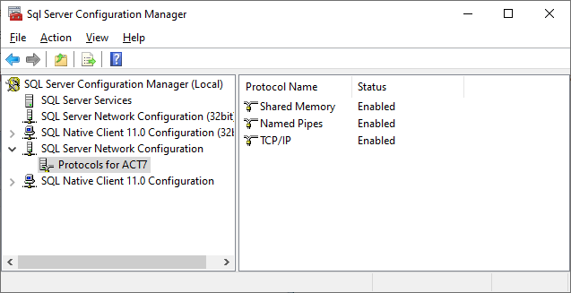 How to manually create the Microsoft SQL Server 2019 ACT7 Instance